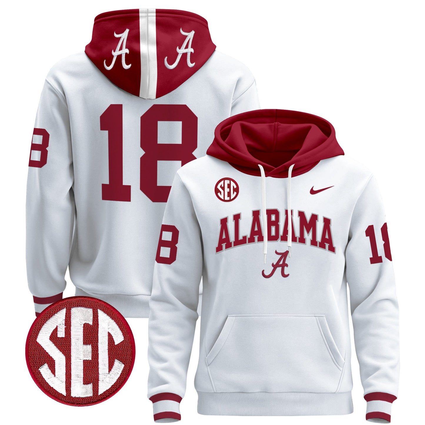 Alabama Crimson Tide 2024 Pullover Hoodie V3