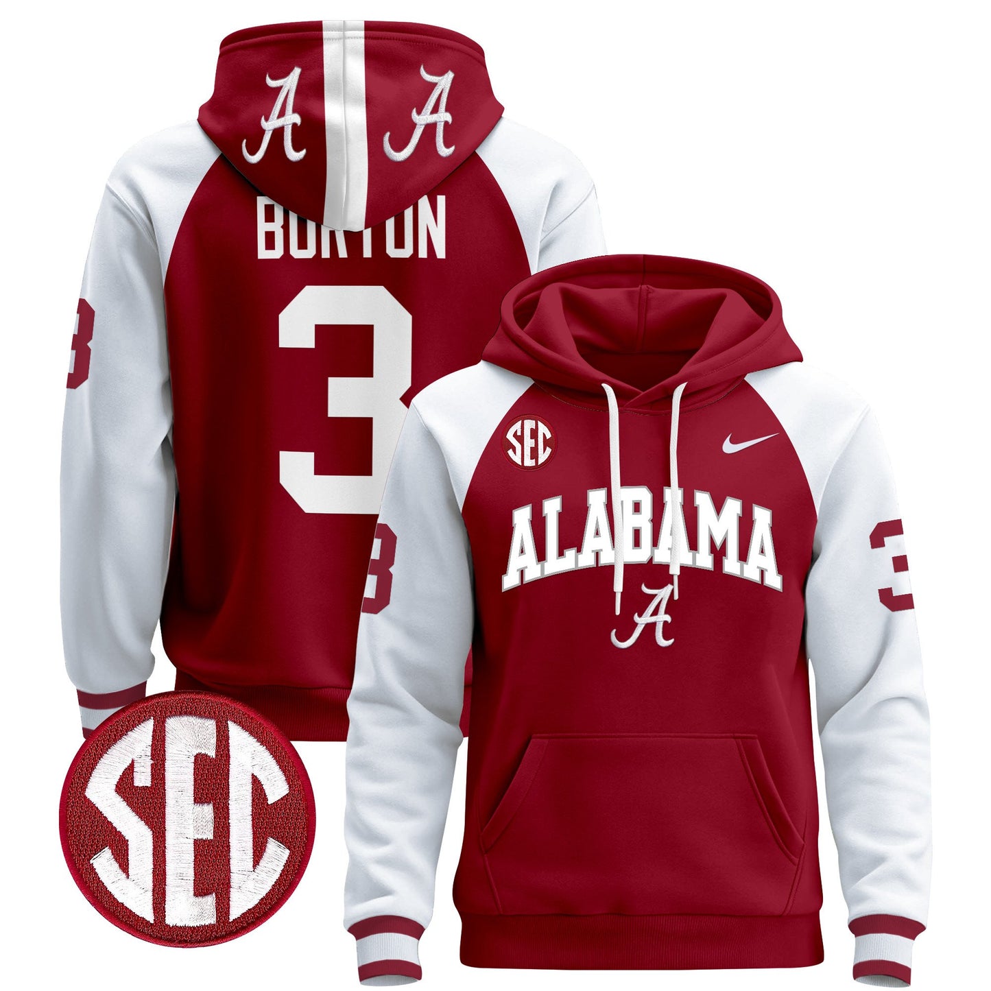 Alabama Crimson Tide 2024 Pullover Hoodie V3