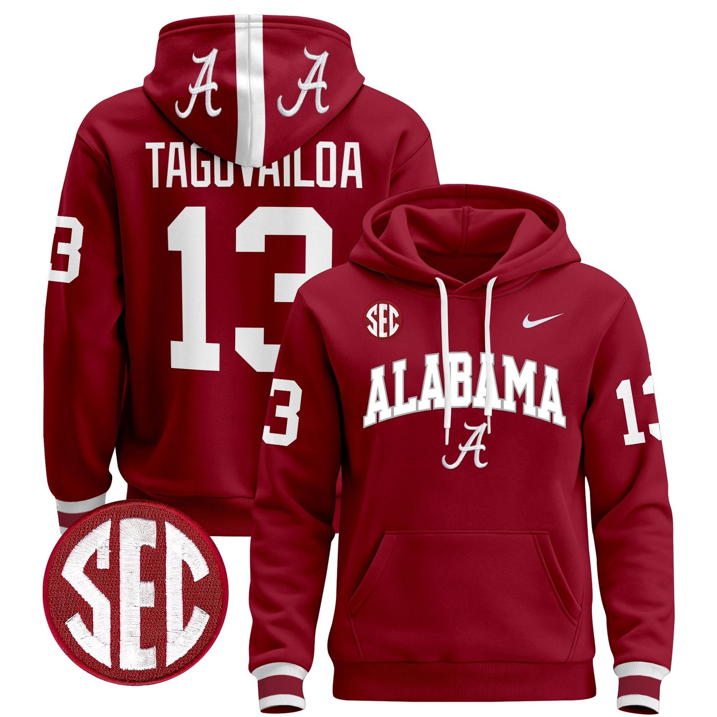 Alabama Crimson Tide 2024 Pullover Hoodie V3