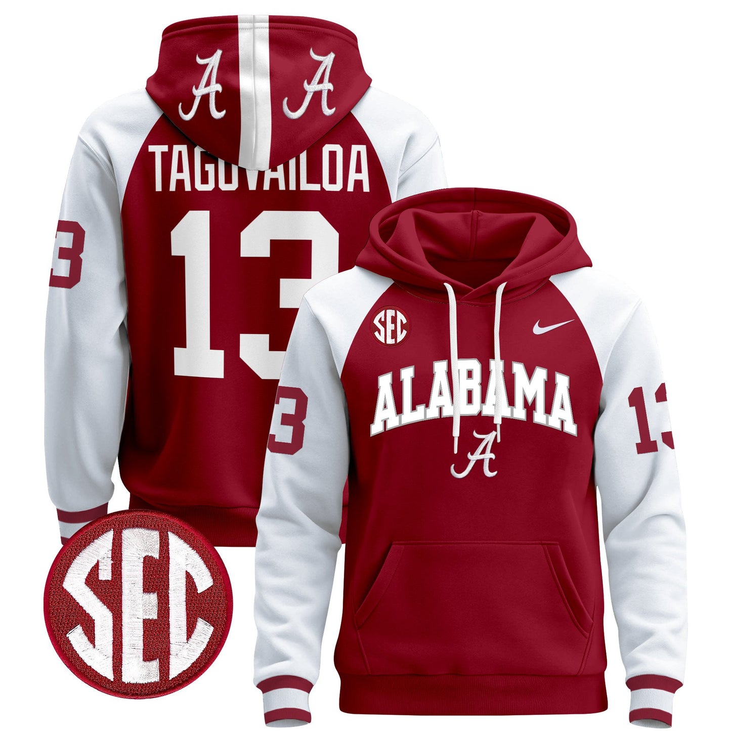 Alabama Crimson Tide 2024 Pullover Hoodie V3