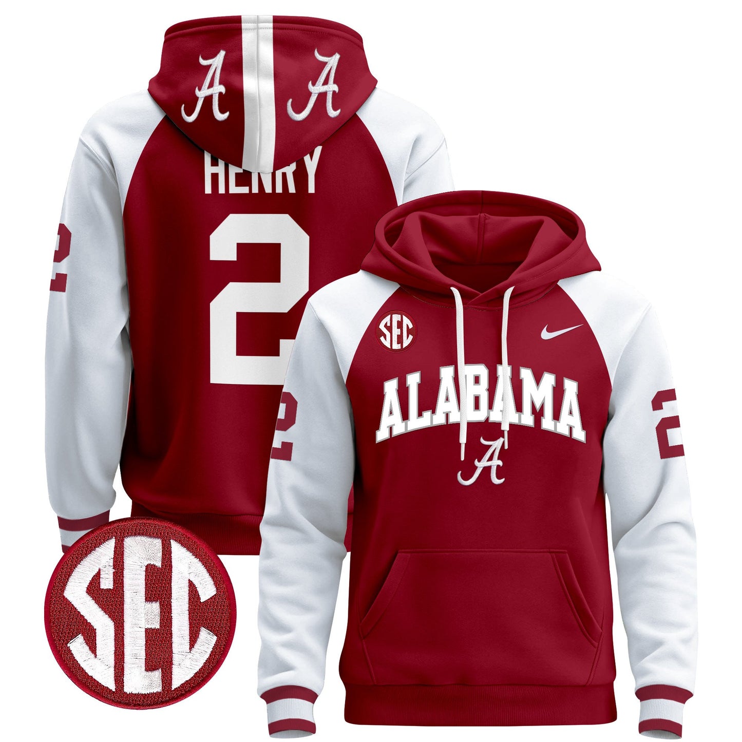 Alabama Crimson Tide 2024 Pullover Hoodie V3