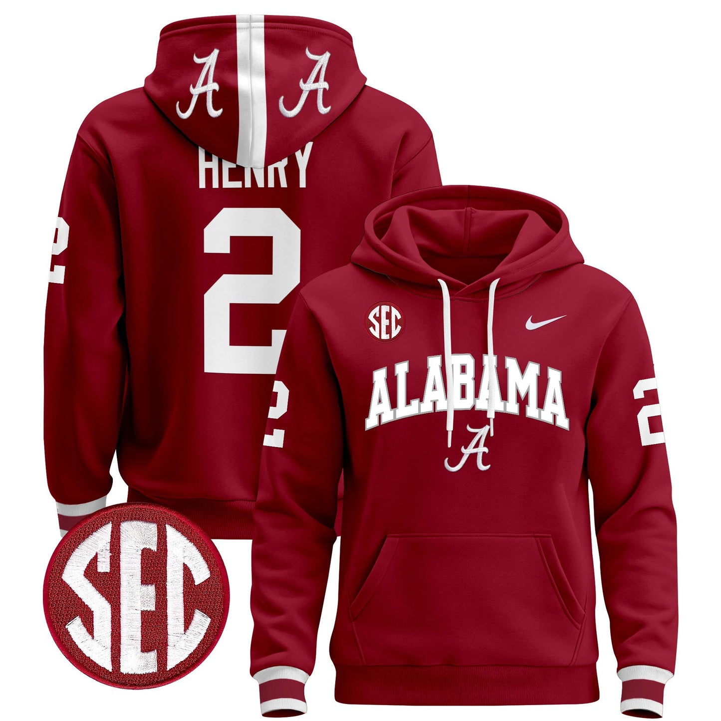 Alabama Crimson Tide 2024 Pullover Hoodie V3