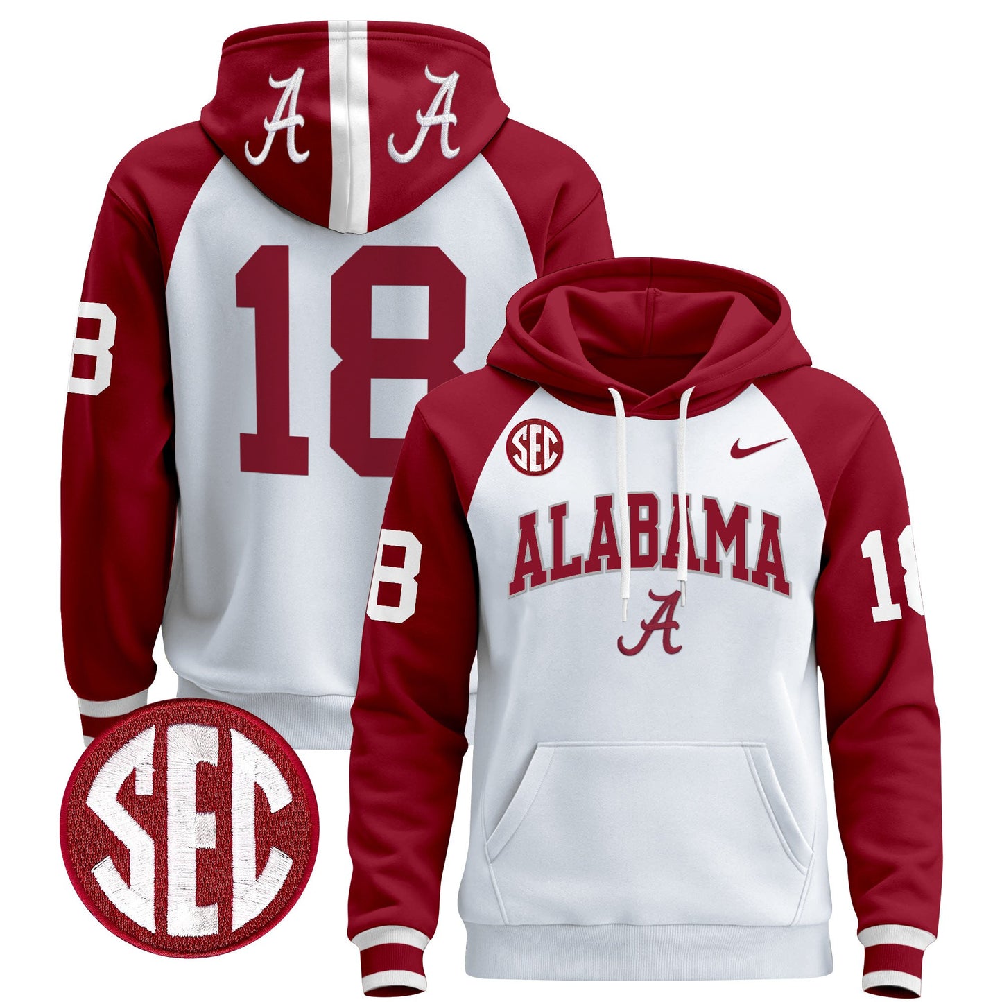 Alabama Crimson Tide 2024 Pullover Hoodie V3