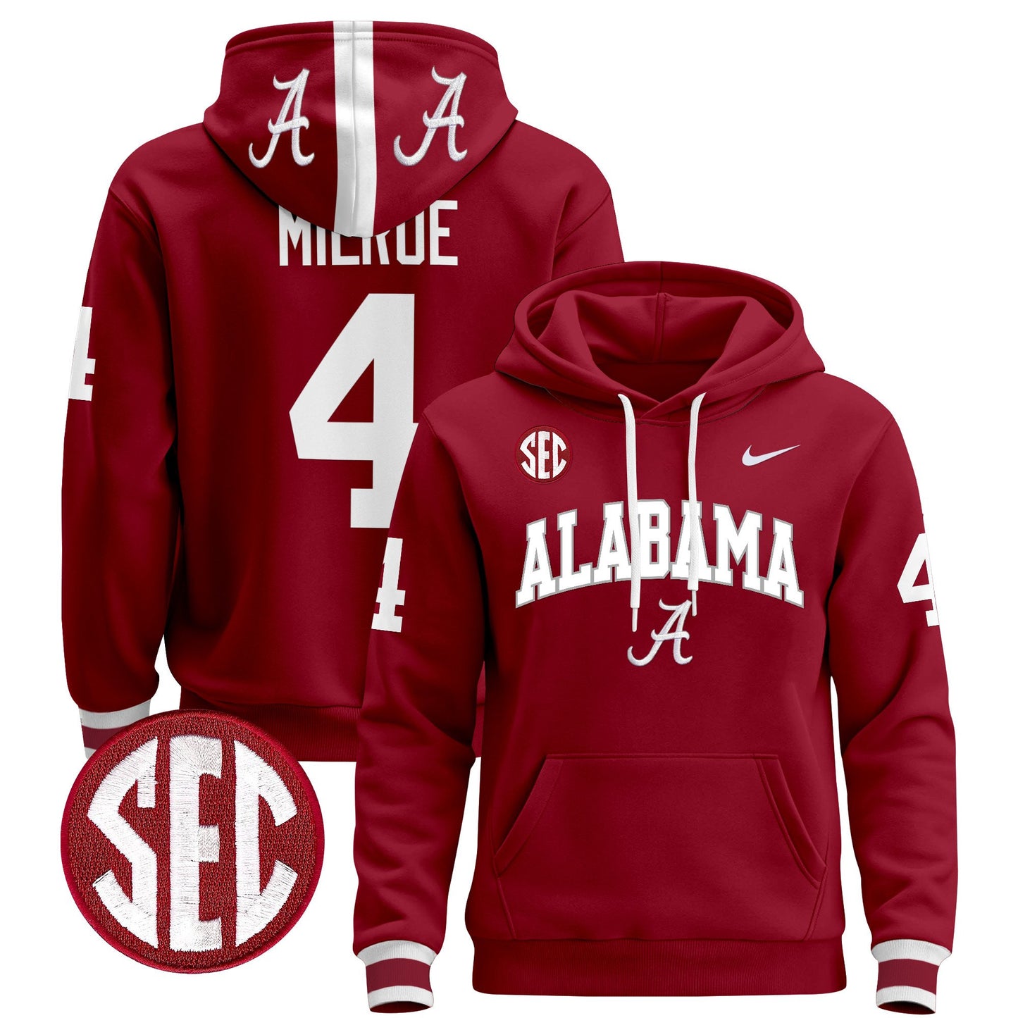 Alabama Crimson Tide 2024 Pullover Hoodie V3