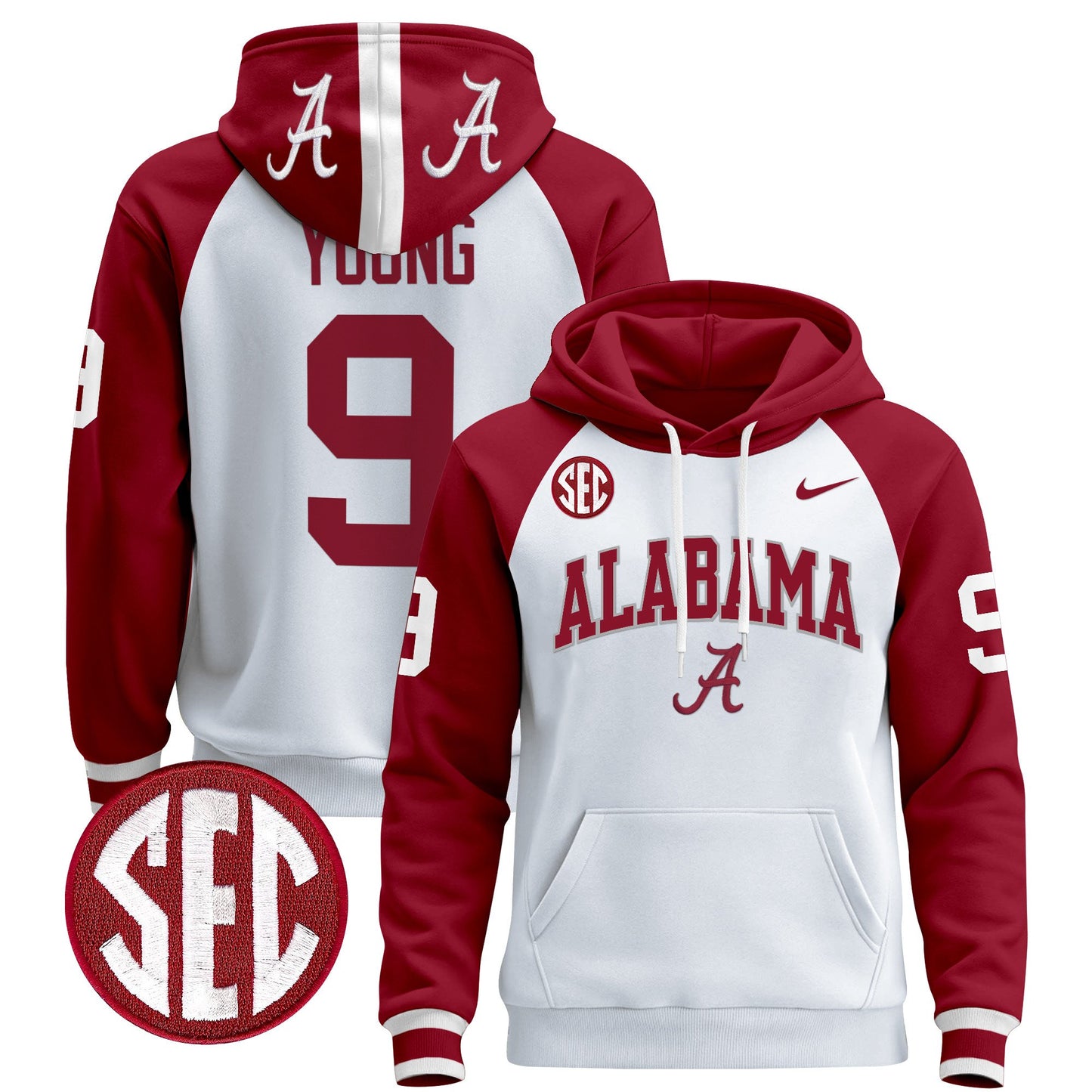 Alabama Crimson Tide 2024 Pullover Hoodie V3