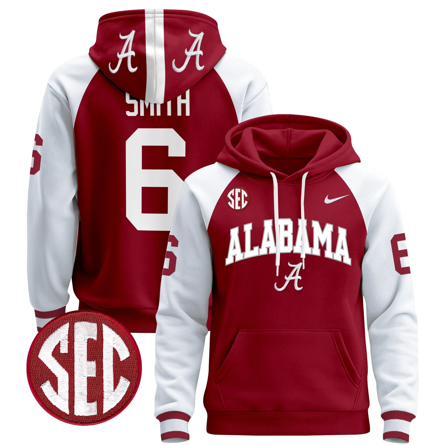 Alabama Crimson Tide 2024 Pullover Hoodie V3