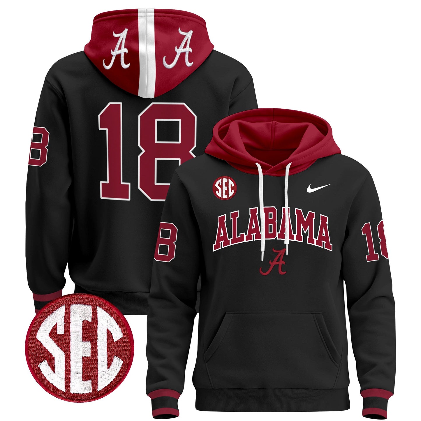 Alabama Crimson Tide 2024 Pullover Hoodie V3