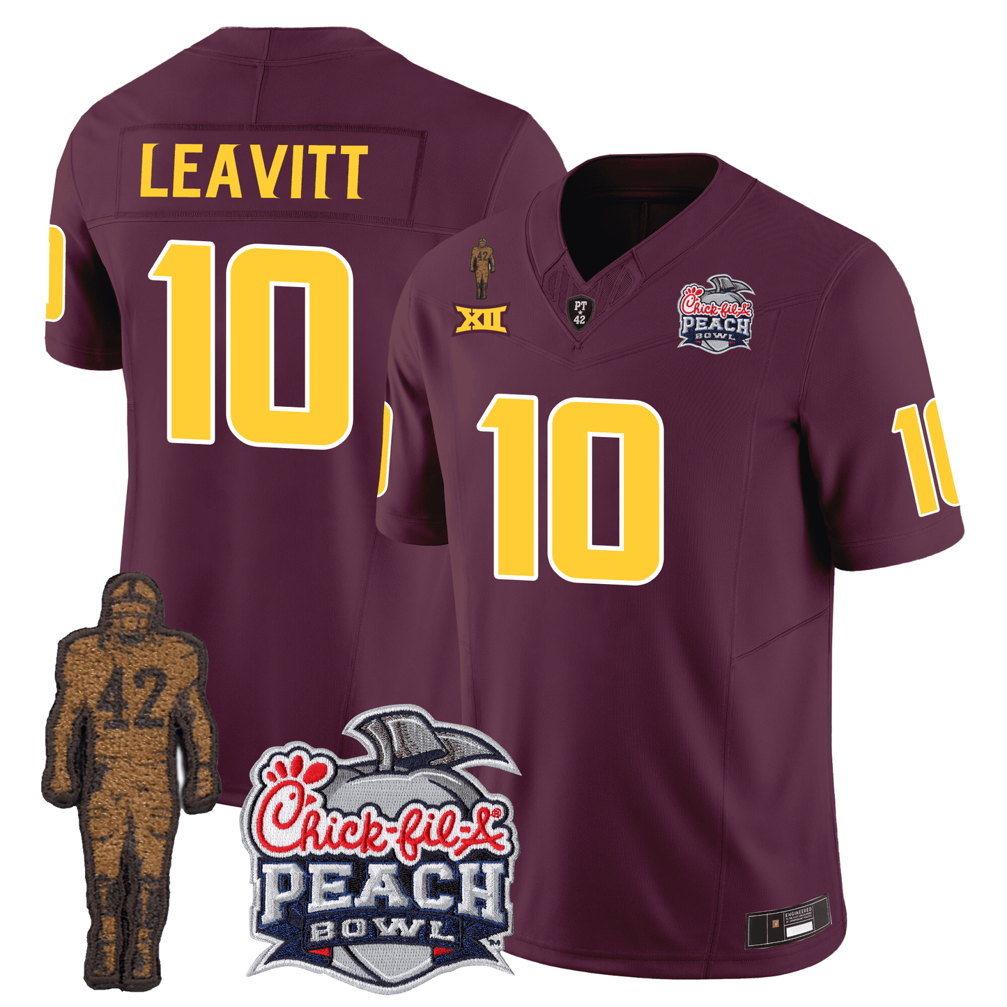 Arizona Sun Devils Football 24/25 Jersey - Peach Bowl Patch