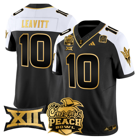 Arizona State Sun Devils 2025 Peach Bowl Gold Vapor Limited Jersey - All Stitched