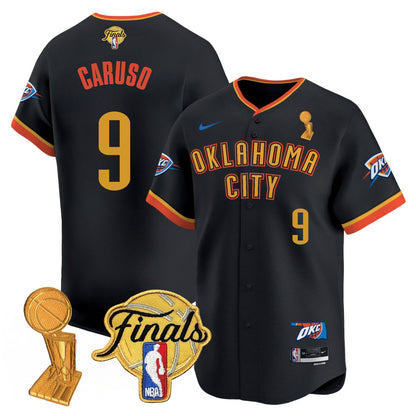 Men's Oklahoma City Thunder Baseball Jersey - Final Patch - All Stitched