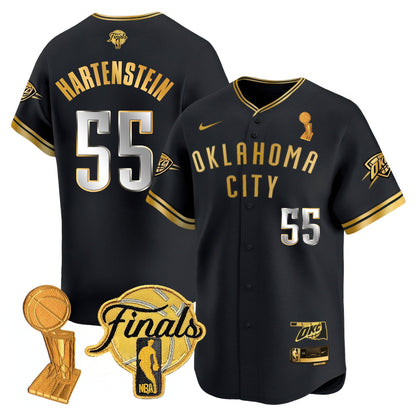 Men's Oklahoma City Thunder Baseball Jersey - Final Patch - All Stitched