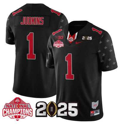 Ohio State Buckeyes 'Heritage Stripe' 2025 CFP Patch - National Champions Jersey - All Stitched